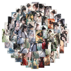 60pcs Chinese Style Washi Stickers DIY Scrapbook Arts Crafts Decoration