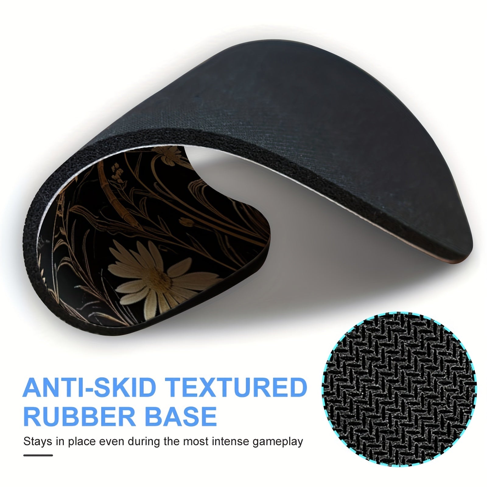 Retro Dragonfly Round Mouse Pad Non-slip Rubber Base