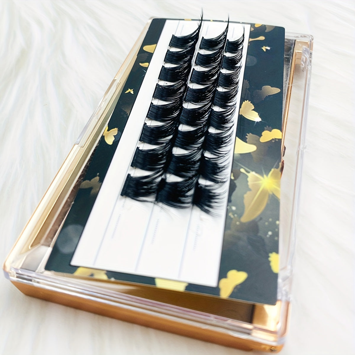 D Curl Volume Lash Clusters for DIY Extensions 100 Clusters 12 14 16mm Mix