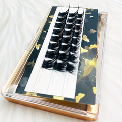 D Curl Volume Lash Clusters for DIY Extensions 100 Clusters 12 14 16mm Mix