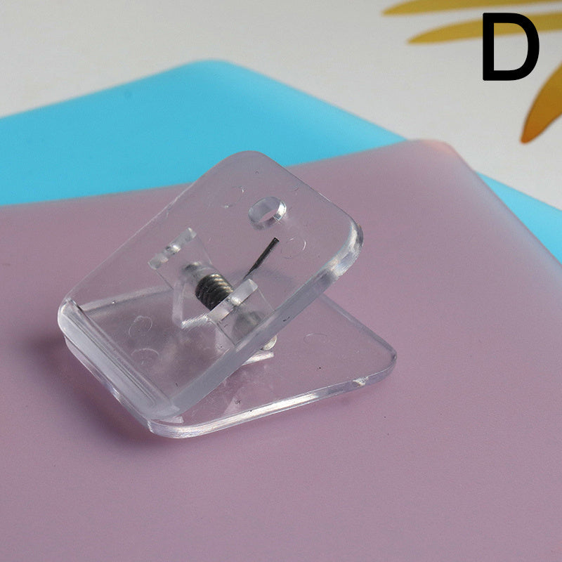Acrylic Data Test Clip for Journal Diary, Triangle Shape, Long Tail Clip