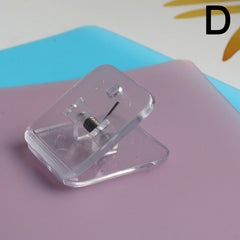 Acrylic Data Test Clip for Journal Diary, Triangle Shape, Long Tail Clip