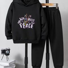 Boys Casual Hoodie & Sweatpants Set