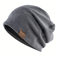 Solid Spring Beanies Hat Unisex Casual Knitted Outdoor Soft Fordable Bonnet Wint