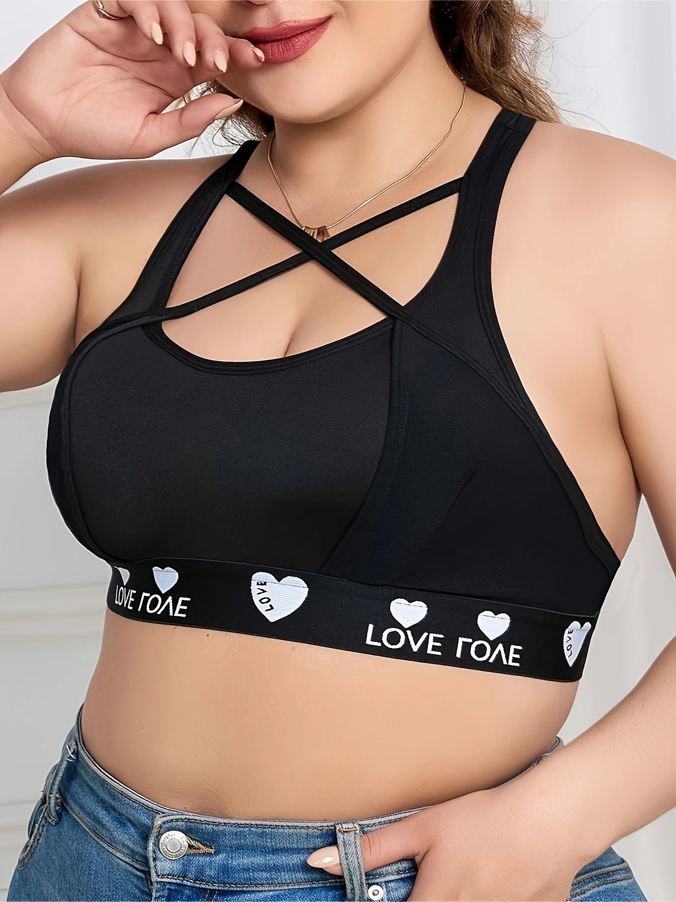 Plus Size Sports Bra Women's Gym Fitness Bra