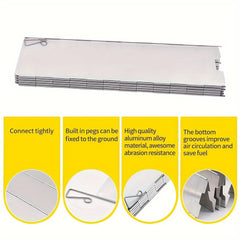Aluminum Stove Windproof Plate for Outdoor Camping