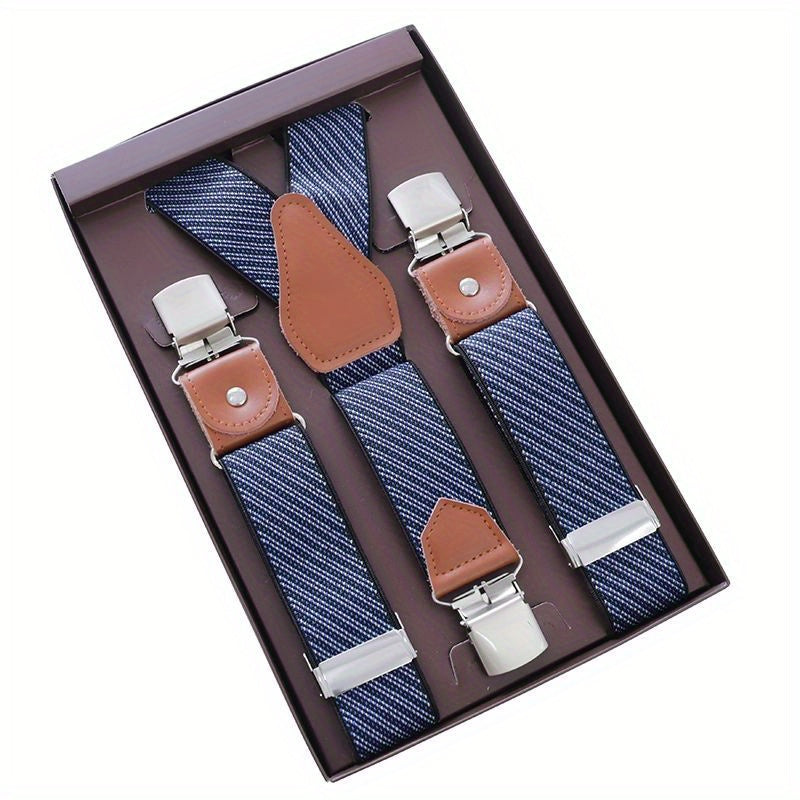 Men's 3 Buckles Y shaped Suspenders For Outdoor Party