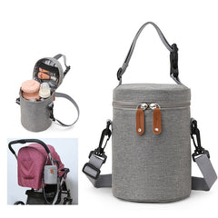 Grey Insulated Breastmilk Cooler Bag for Nursing Moms