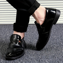 Men's Formal Leather Dress Shoes Low Top Slip On
