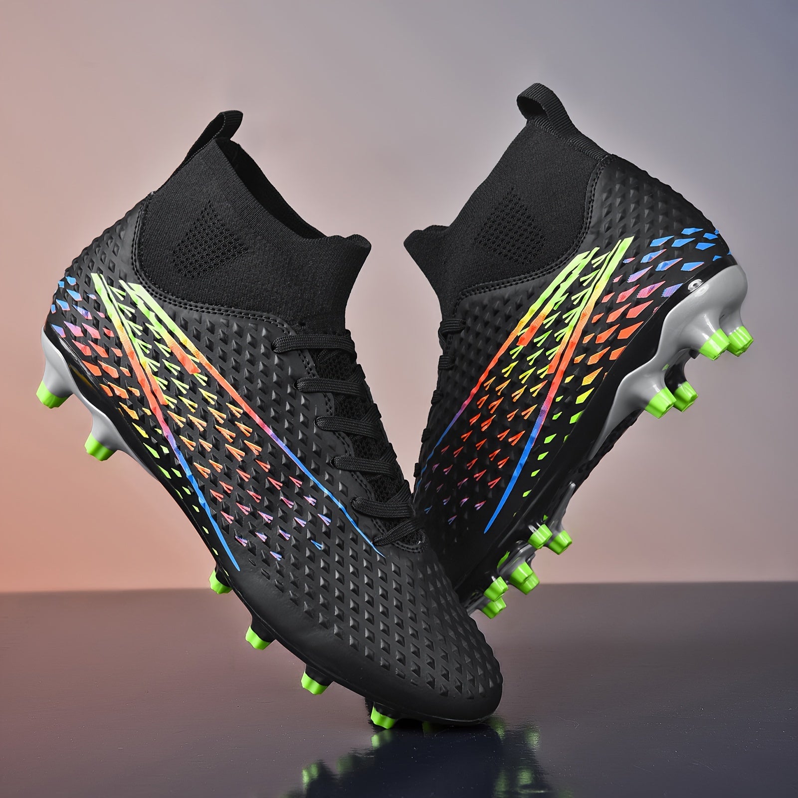 Boy's High Top Non Slip Football Cleat With Spikes