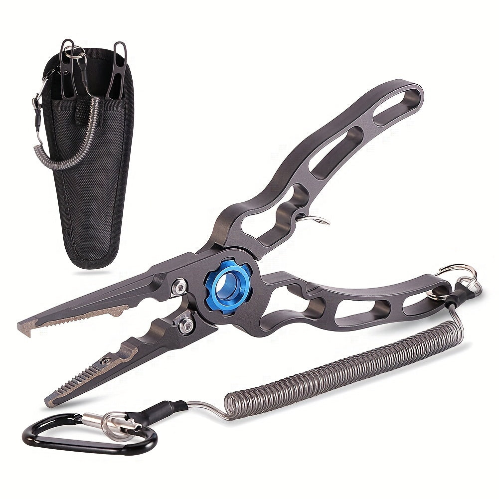 Aluminum Fishing Pliers Tackle Gear Cutter Line Split Ring Lightweight