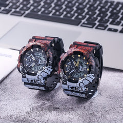 Anime Graffiti Multifunctional Student Sports Boys Watch