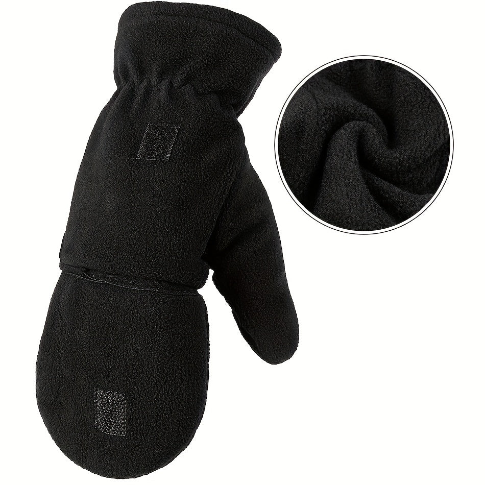 1pair Leak-proof Finger Gloves for Outdoor Activities