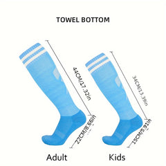 Non-slip Soccer Socks - Striped Compression Socks for Adults & Children