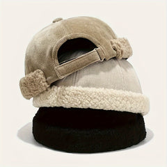 Winter Retro Cotton Warm Brimless Cap Men Women