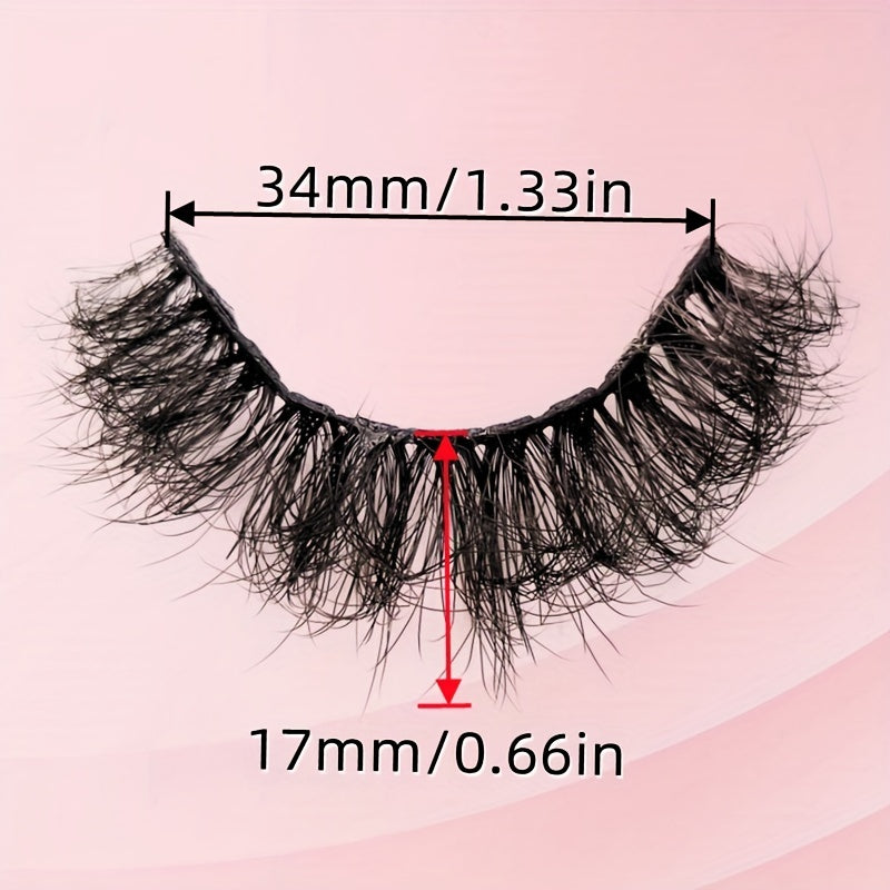 4 Pairs 8D Faux Mink False Eyelashes Fluffy Wispy Thick Eye Lashes