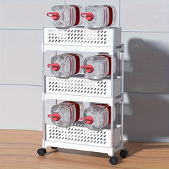 1pc 3 Layer Movable Kitchen Storage Rack Sliding Gap Pullout Storage Rack