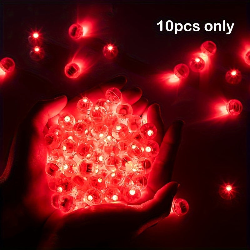 10pcs Multicolor LED Balloon Light Rainbow Mini Ball Light For Party Event