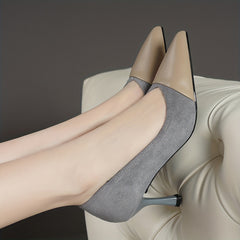 Women's Stiletto Heel Shoes Pointed Toe Block Pumps Dress Shoes