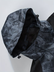 Lightweight Camo Hooded Windbreaker Jacket for Men