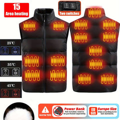 Men's Smart Heating Vest Warm Outdoor Vest Winter Clothing