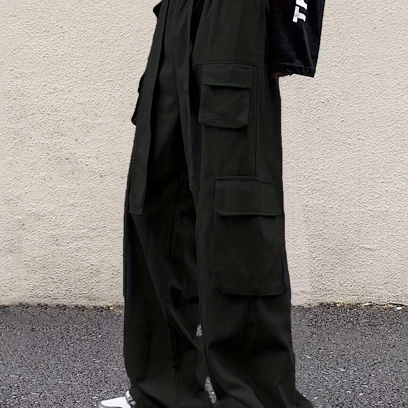 Men's Loose Fit Cargo Pants with Pockets, Four Seasons Tech Wear