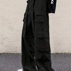 Men's Loose Fit Cargo Pants with Pockets, Four Seasons Tech Wear
