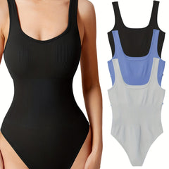 Women's High Stretch Halter Rompers Backless Sport Jumpsuit