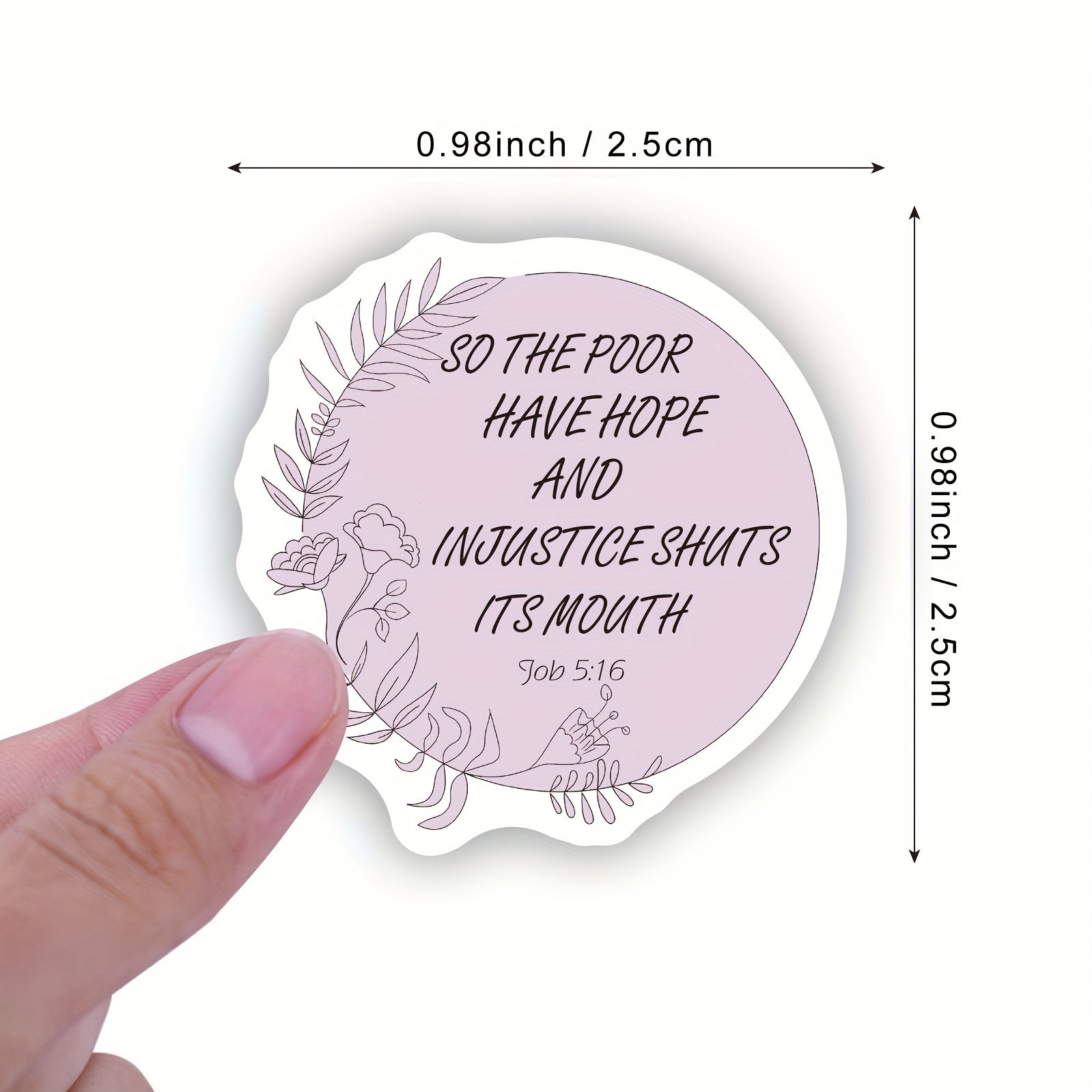 500pcs Bible Verse Stickers Roll - Perfect for Water Bottle Laptop