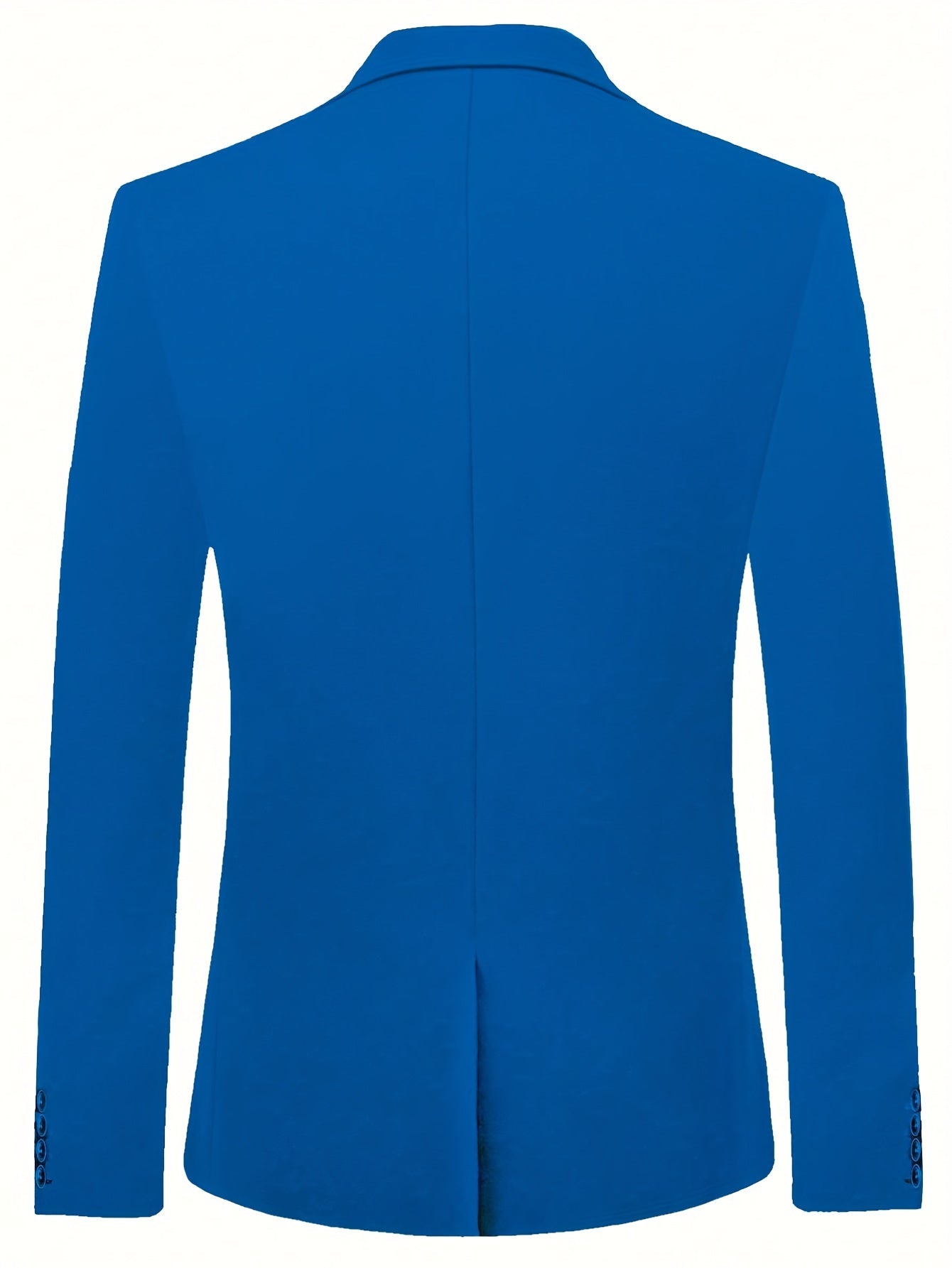 Men's Double Breasted Blazer Solid Lapel Suit Jacket