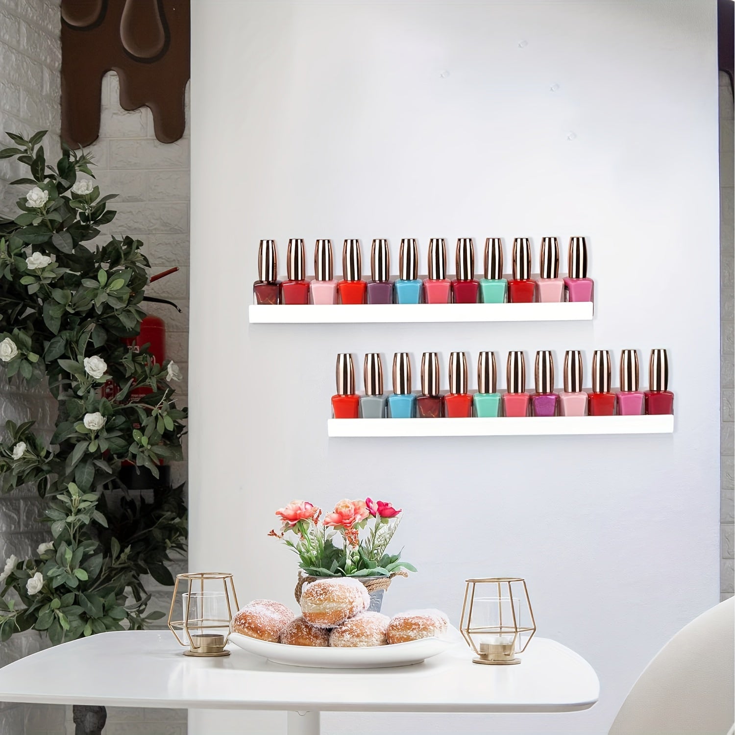 Acrylic Floating Shelf Wall Mounted Storage Shelf Display Rack