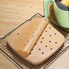 50pcs Silicone Paper Baking Paper Square Air Fryer Absorbing Paper