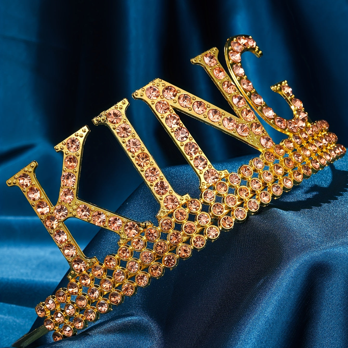 Men's Rhinestone Crown Hair Hoop - Birthday Party Headdress
