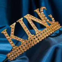 Men's Rhinestone Crown Hair Hoop - Birthday Party Headdress