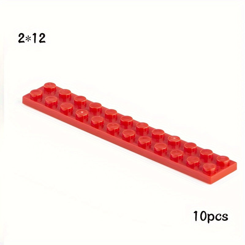 10pcs Small Particle 2445 2x12 Flat Plate Building Blocks DIY Parts