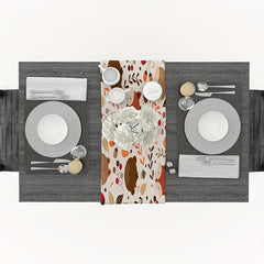 Cartoon Animals Art Print Table Runner 33x182 cm