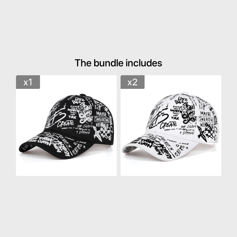Men's Graffiti Woven Baseball Cap