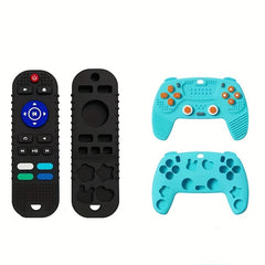 Baby Teething Stick Remote Control Silicone Hand Toy for Teething Relief