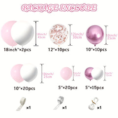 104pcs Balloons Set for Birthday Baby Shower Wedding Bridal Shower