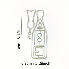 1pc Christmas Santa Box Bottle Metal Cutting Dies Scrapbooking Paper Craft Card