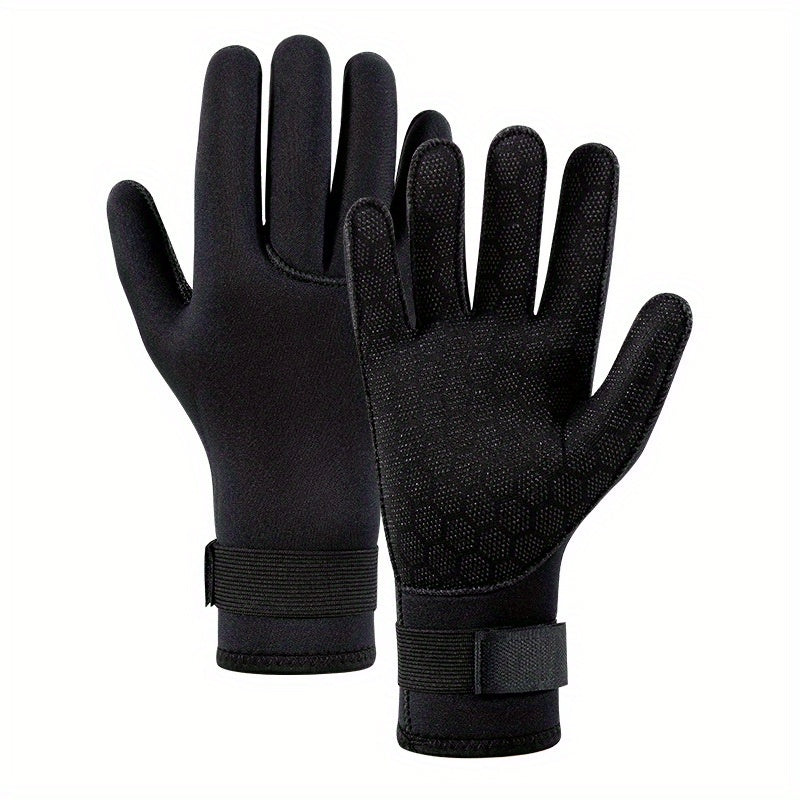 Neoprene Diving Gloves Five Finger Warm Wetsuit Winter Gloves