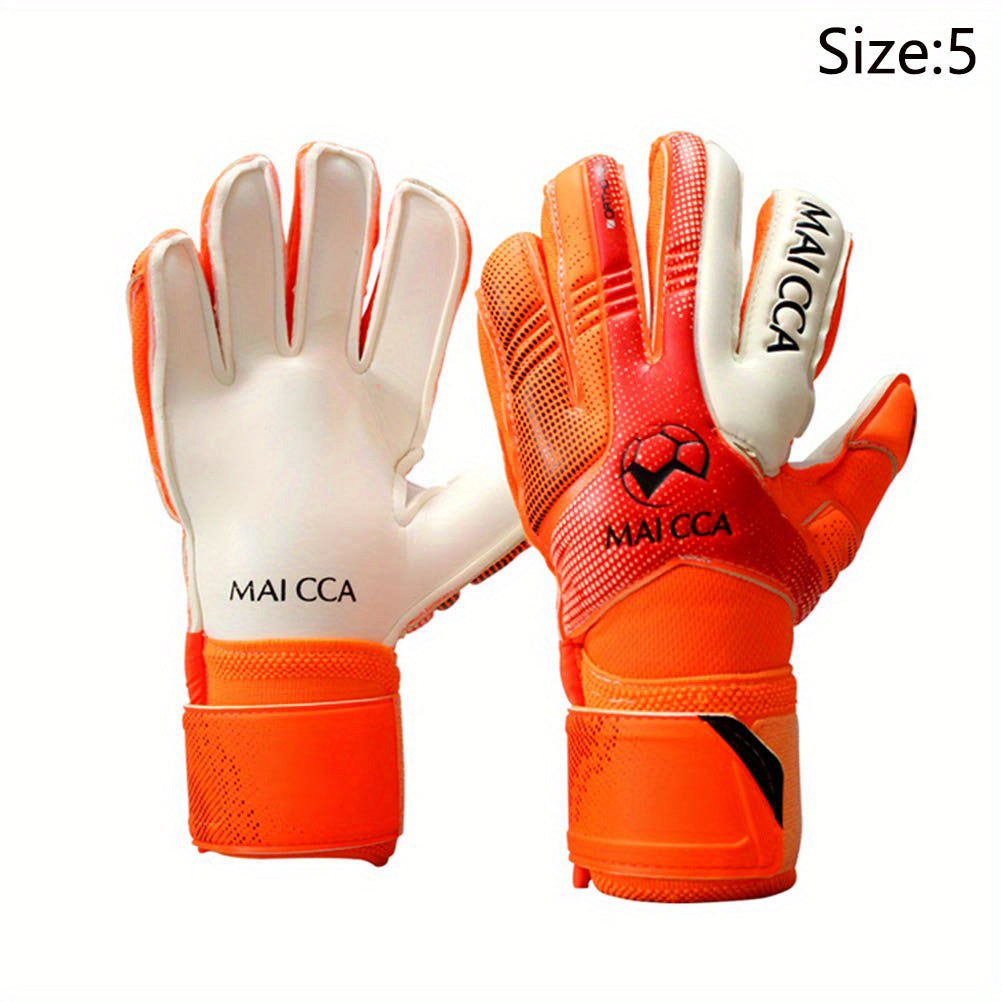 Pro Goalkeeper Gloves w/ Finger Protector & Bag for Soccer & Football