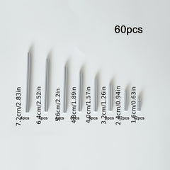 60pcs 8 Cross Shaft and Light Gray MOC Technology Building Block Accessories