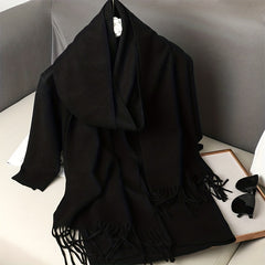 Unisex Windproof Plain Color Scarf for Outdoor