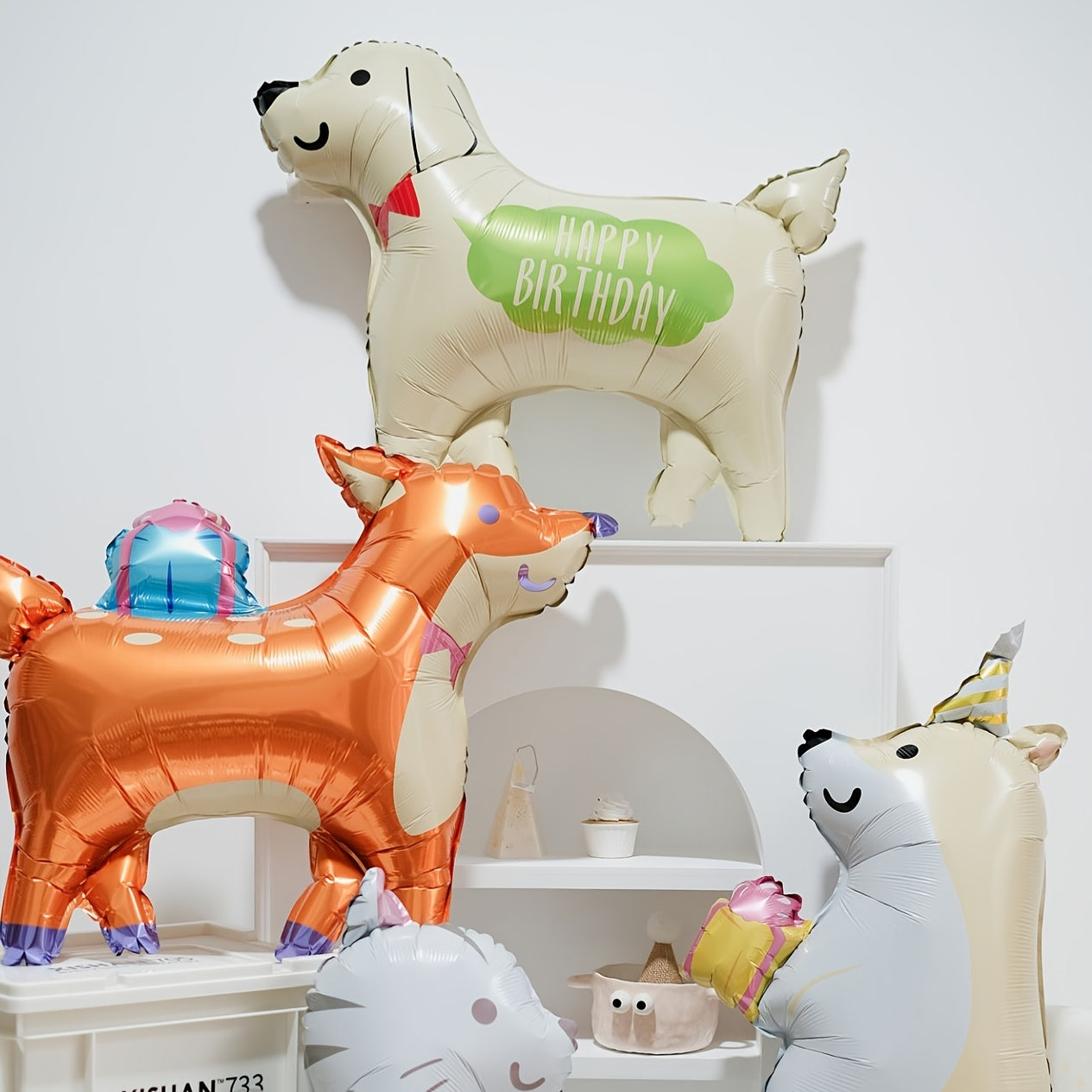 Animal Cartoon Balloons Children's Decoration Birthday Baby Boy Girl Balloons