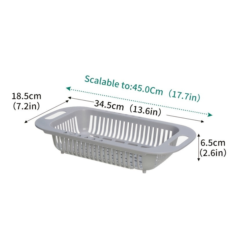 Adjustable Over the Sink Drain Basket for Fruits & Veggies