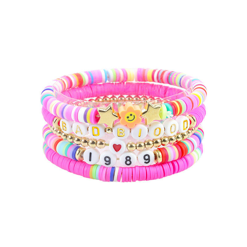 Boho Layering Bracelet Stretch Beaded Wristband