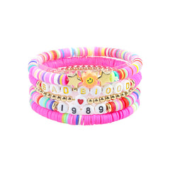 Boho Layering Bracelet Stretch Beaded Wristband