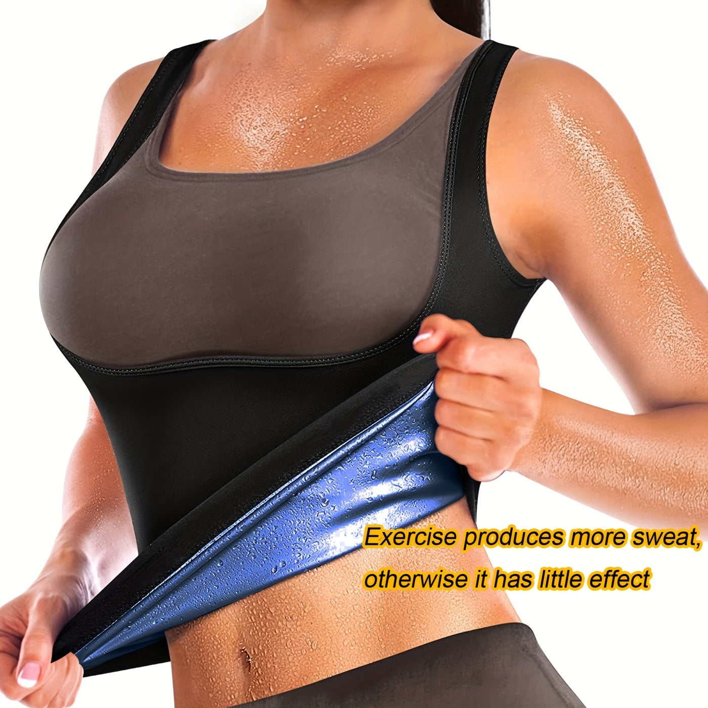 1pc Thin Sweat Vest Sauna Sweat Suit Body Shapewear Women