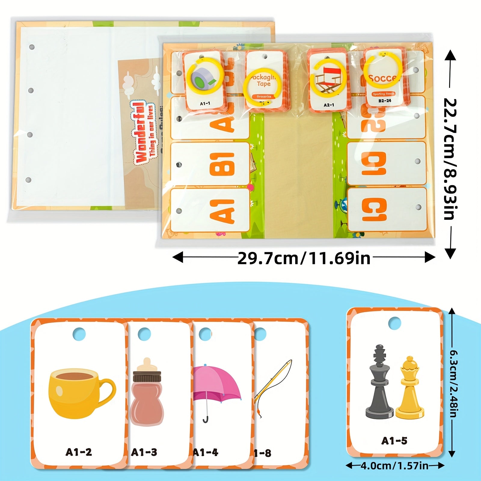 NeslGenc Daily Objects Vocabulary Flashcards for 3-6 Year Olds